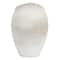 Hello Honey® 9" White Textured Stoneware Pitcher in Reactive Glaze